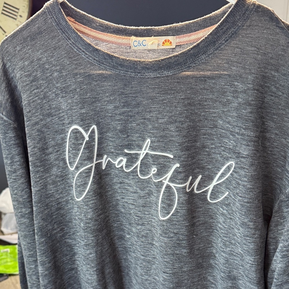 C&C California Charcoal 'Grateful' Pullover medium